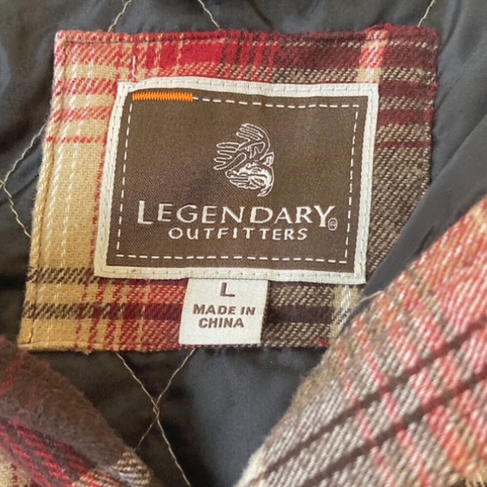 Plaid Casual Utility Jacket (Red/Yellow) - Picture 2 of 9